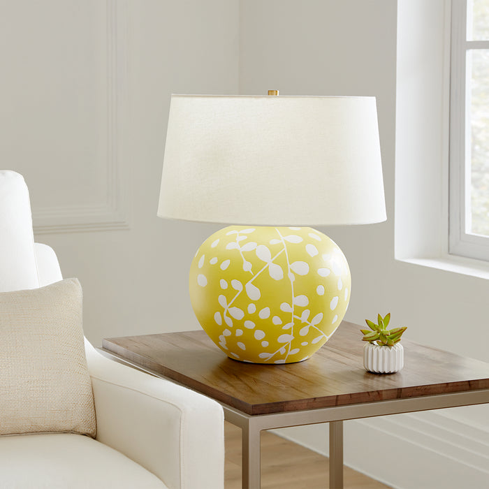 Visual Comfort Studio HT1011WLSMCT1 One Light Table Lamp, Semi Matte Citron