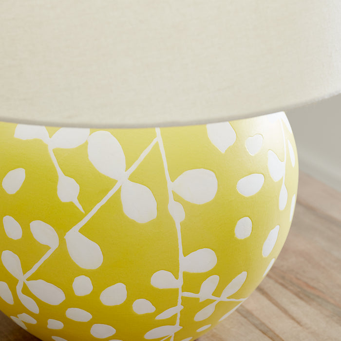 Visual Comfort Studio HT1011WLSMCT1 One Light Table Lamp, Semi Matte Citron