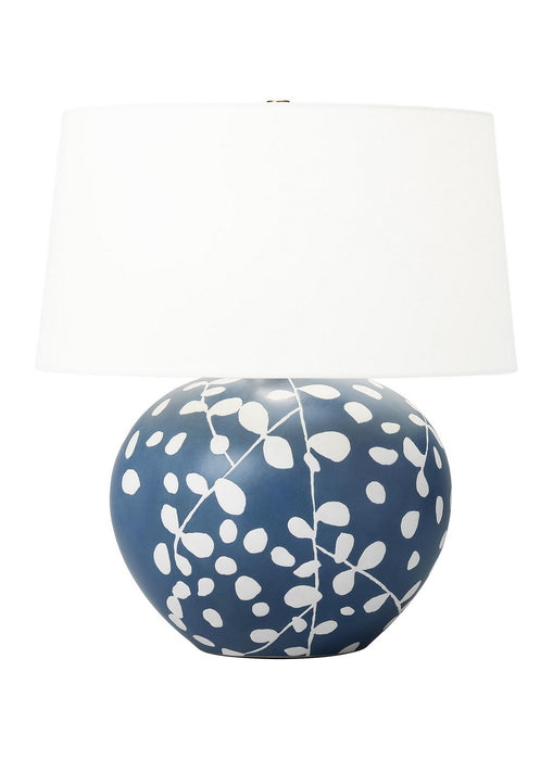 Visual Comfort Studio HT1011WLSMNB1 One Light Table Lamp, Semi Matte Navy Blue