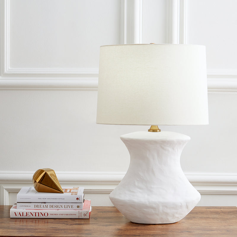 Visual Comfort Studio HT1021MWC1 One Light Table Lamp, Matte White Ceramic