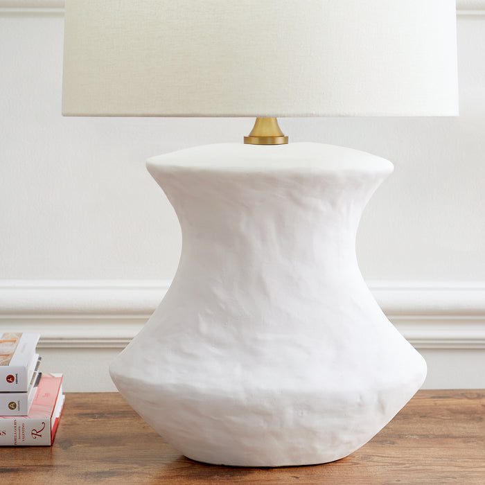 Visual Comfort Studio HT1021MWC1 One Light Table Lamp, Matte White Ceramic
