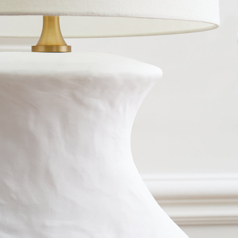 Visual Comfort Studio HT1021MWC1 One Light Table Lamp, Matte White Ceramic