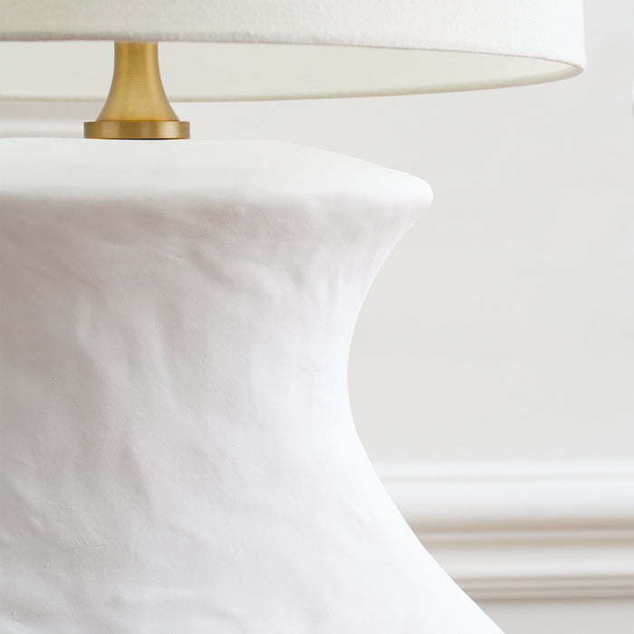 Visual Comfort Studio HT1021MWC1 One Light Table Lamp, Matte White Ceramic