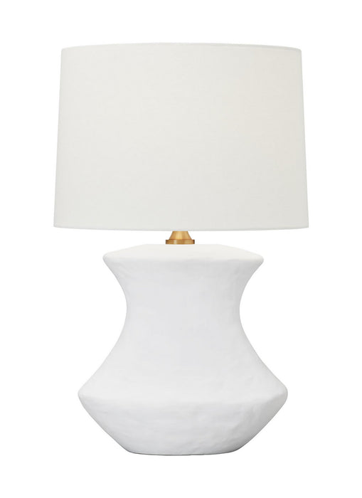 Visual Comfort Studio HT1021MWC1 One Light Table Lamp, Matte White Ceramic