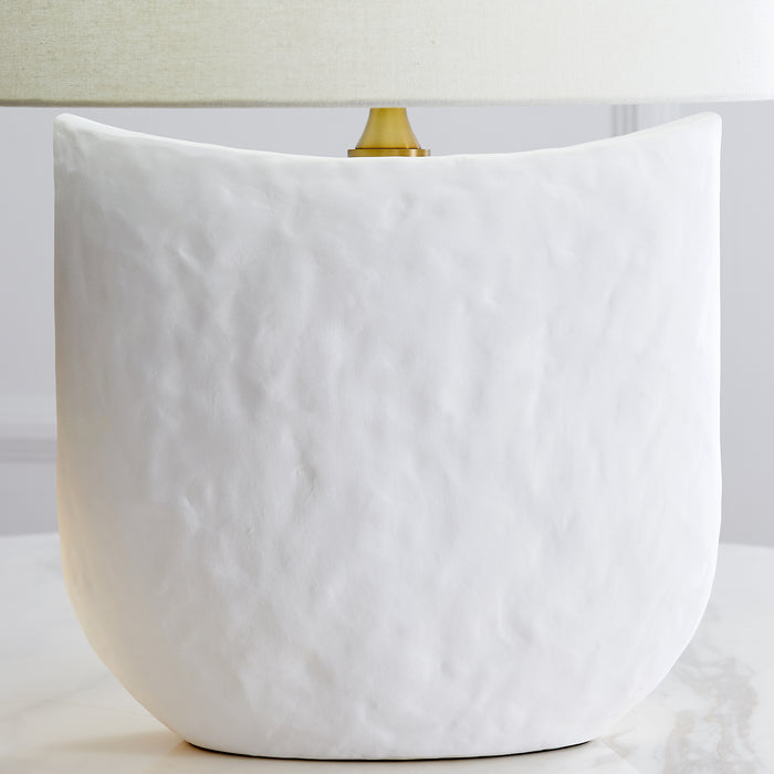 Visual Comfort Studio HT1031MWC1 One Light Table Lamp, Matte White Ceramic