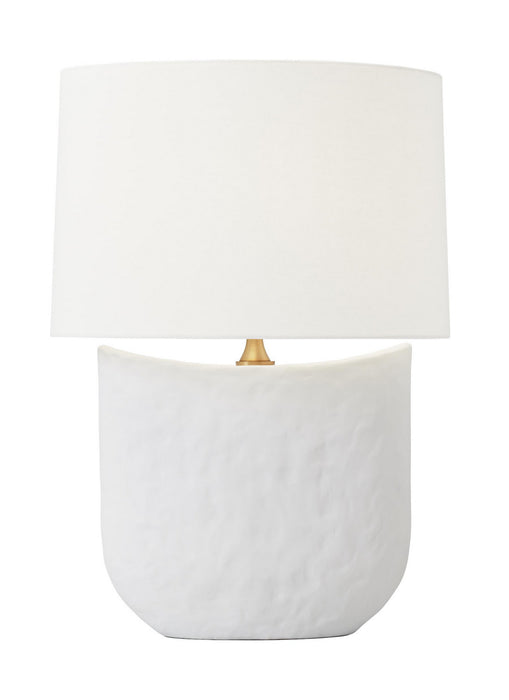 Visual Comfort Studio HT1031MWC1 One Light Table Lamp, Matte White Ceramic