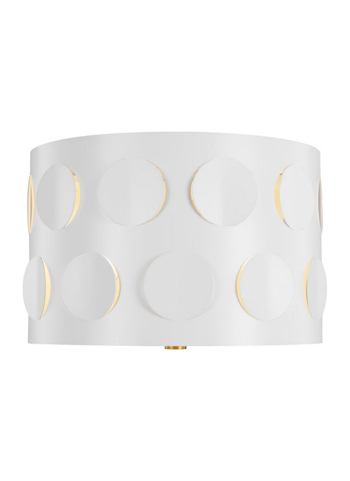 Visual Comfort Studio KSF1002BBS Two Light Flush Mount, Burnished Brass