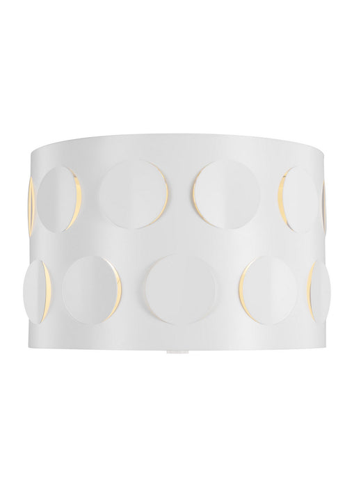 Visual Comfort Studio KSF1002MWT Two Light Flush Mount, Matte White