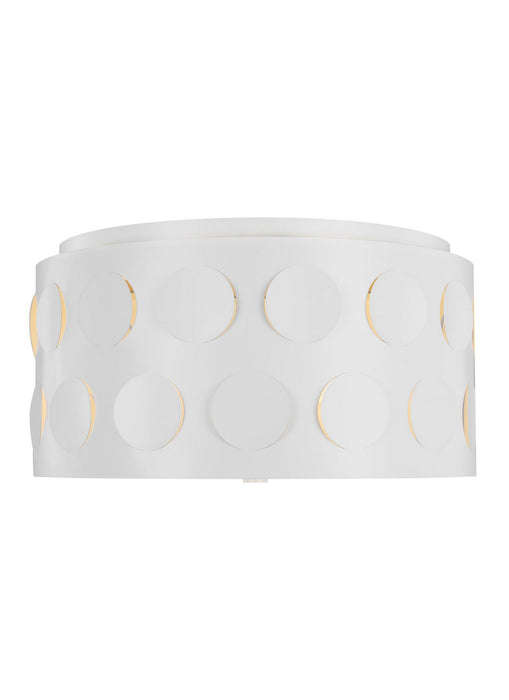 Visual Comfort Studio KSF1013MWT Three Light Flush Mount, Matte White