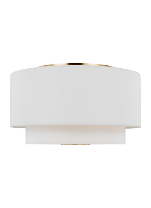 Visual Comfort Studio KSF1043BBS Three Light Flush Mount, Burnished Brass