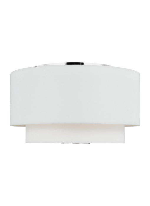 Visual Comfort Studio KSF1043PN Three Light Flush Mount, Polished Nickel