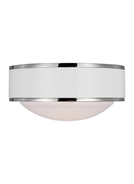 Visual Comfort Studio KSF1061PNGW LED Flush Mount, Polished Nickel
