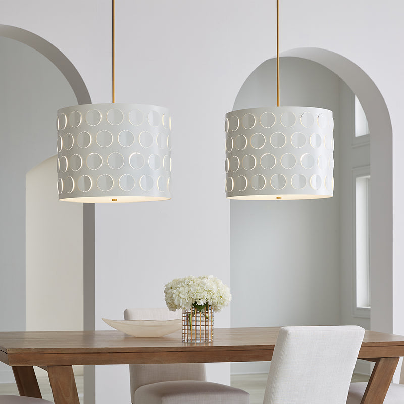 Visual Comfort Studio KSP1003BBS Three Light Pendant, Burnished Brass