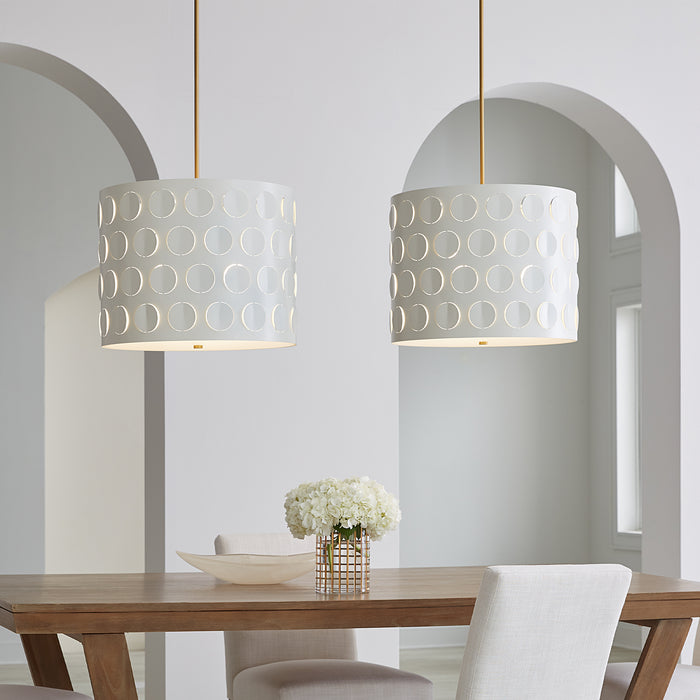 Visual Comfort Studio KSP1003BBS Three Light Pendant, Burnished Brass