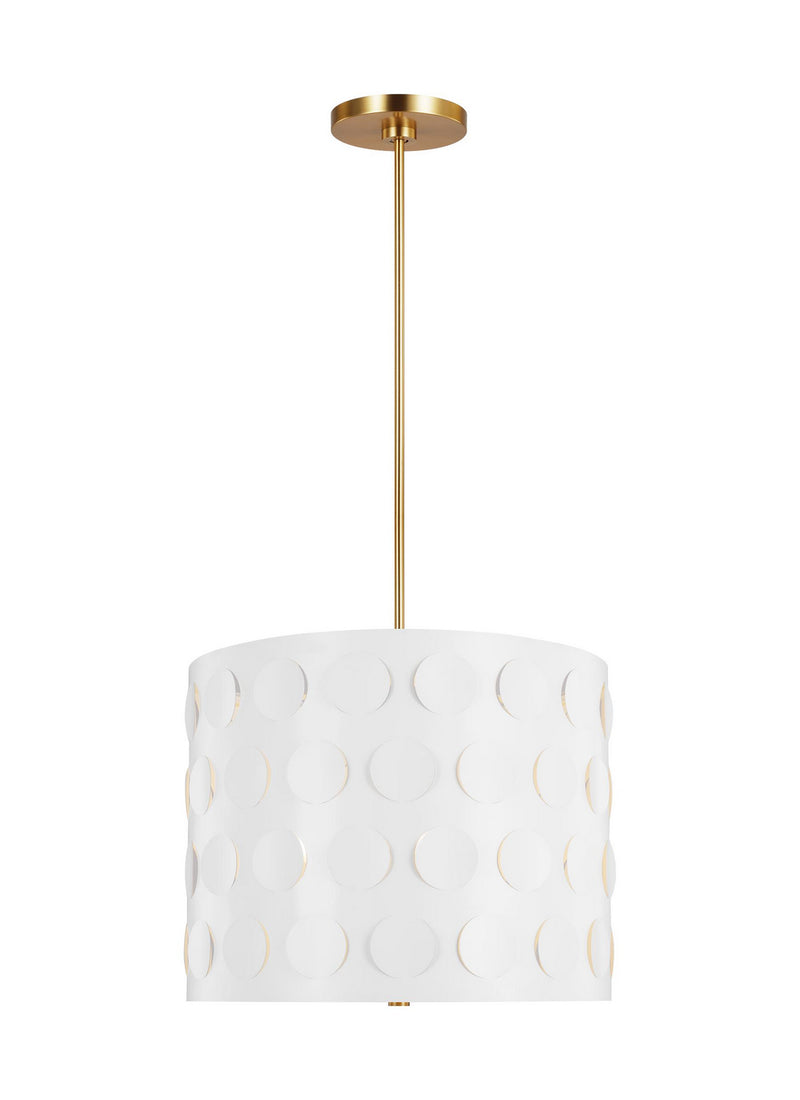 Visual Comfort Studio KSP1003BBS Three Light Pendant, Burnished Brass