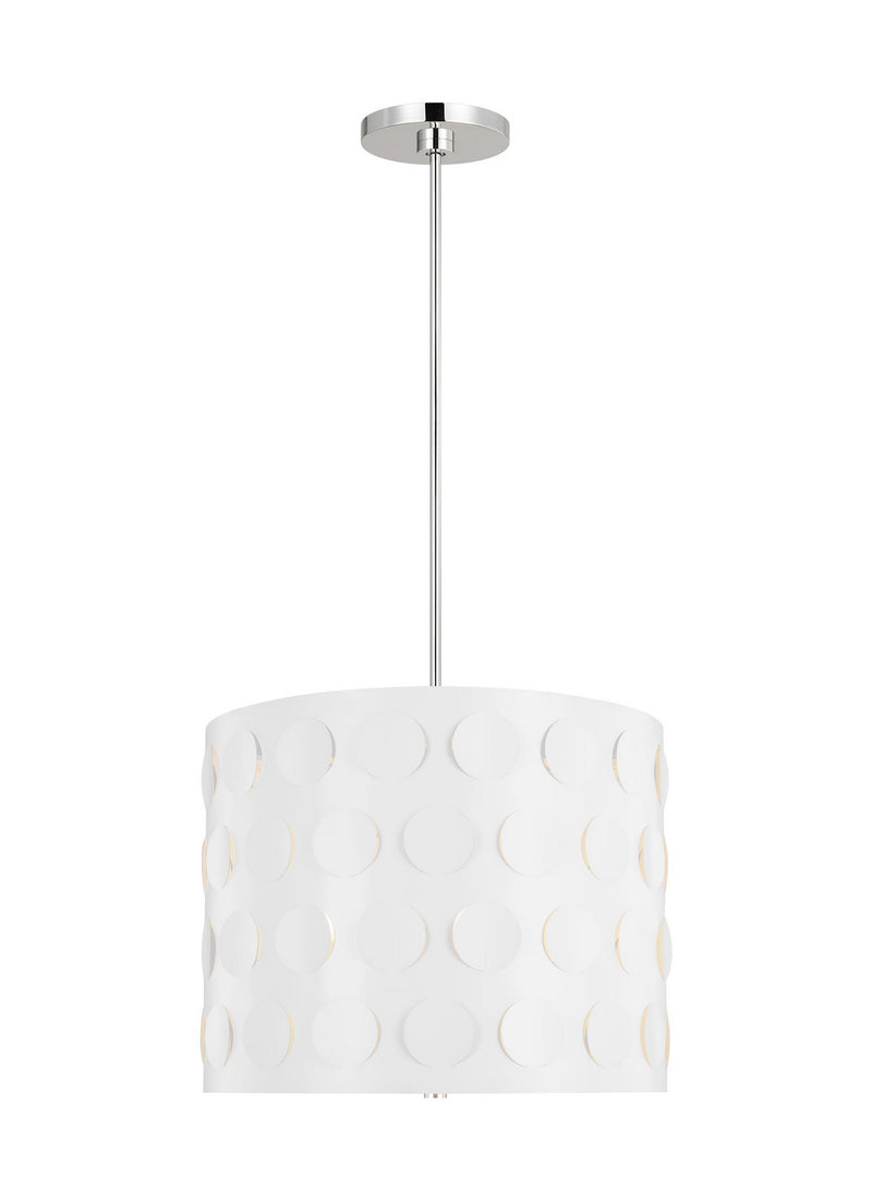 Visual Comfort Studio KSP1003PN Three Light Pendant, Polished Nickel