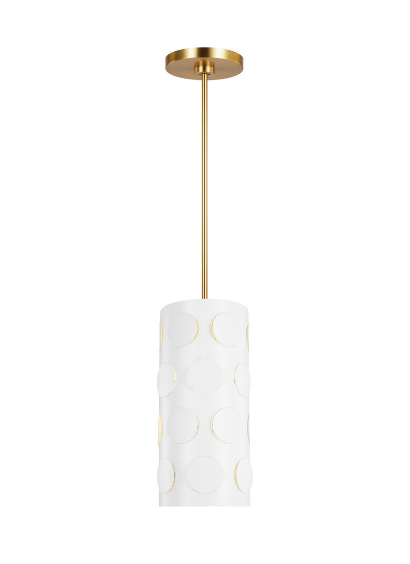Visual Comfort Studio KSP1011BBS One Light Pendant, Burnished Brass