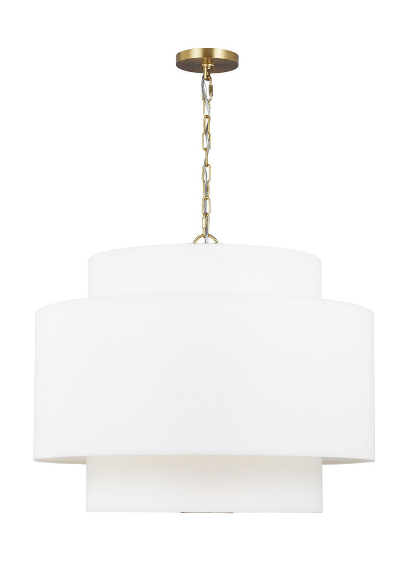 Visual Comfort Studio KSP1043BBS Three Light Pendant, Burnished Brass