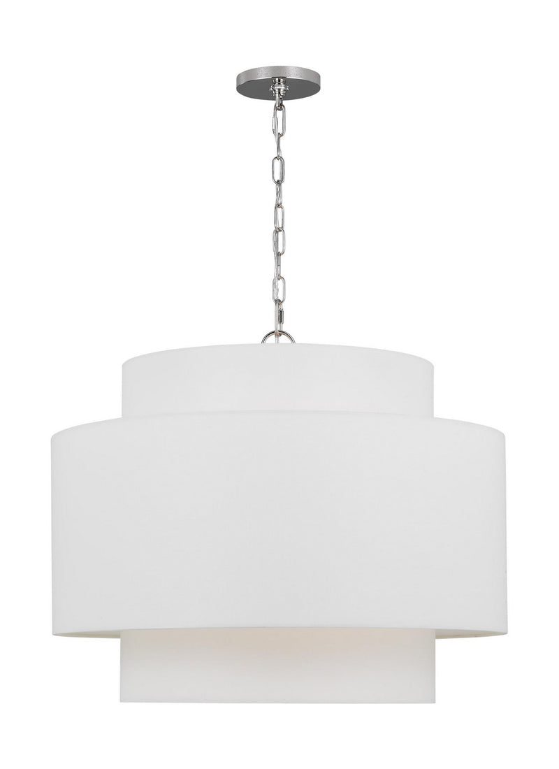 Visual Comfort Studio KSP1043PN Three Light Pendant, Polished Nickel