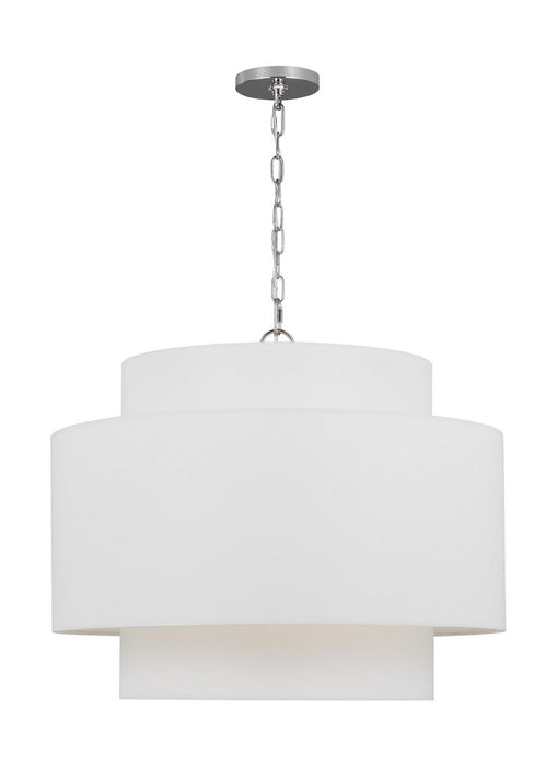 Visual Comfort Studio KSP1043PN Three Light Pendant, Polished Nickel