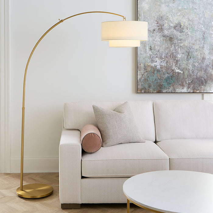 Visual Comfort Studio KST1031BBS1 One Light Floor Lamp, Burnished Brass