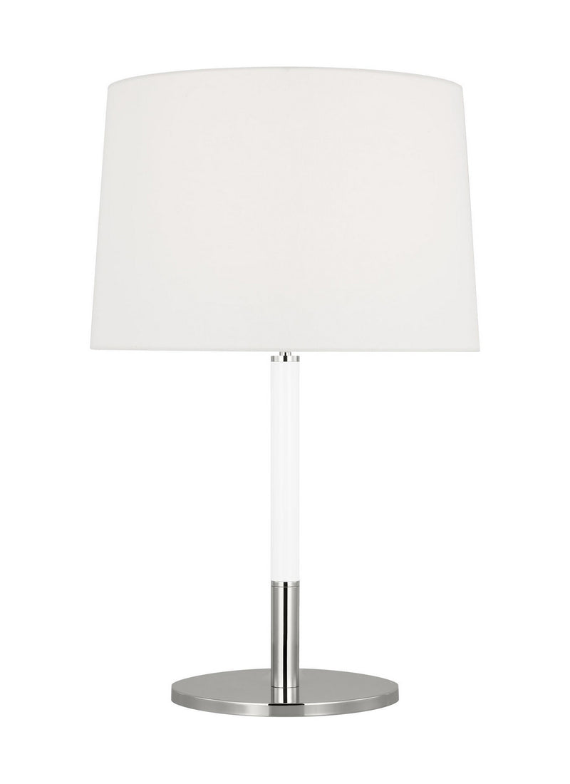 Visual Comfort Studio KST1041PNGW1 One Light Table Lamp, Polished Nickel