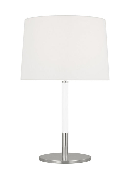 Visual Comfort Studio KST1041PNGW1 One Light Table Lamp, Polished Nickel