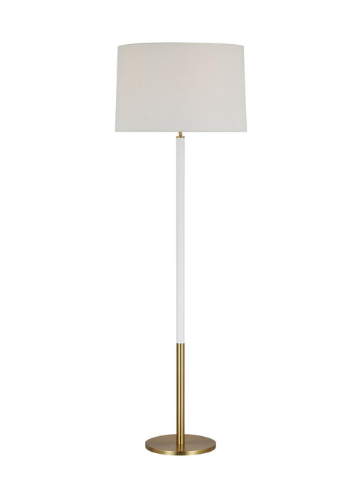Visual Comfort Studio KST1051BBSGW1 One Light Floor Lamp, Burnished Brass
