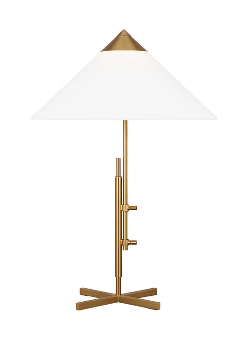 Visual Comfort Studio KT1281BBS1 One Light Table Lamp, Burnished Brass