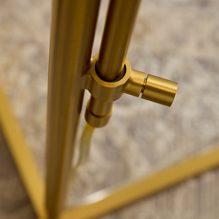 Visual Comfort Studio KT1291BBS1 One Light Floor Lamp, Burnished Brass