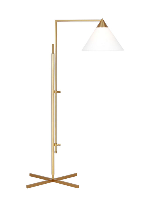 Visual Comfort Studio KT1301BBS1 One Light Floor Lamp, Burnished Brass