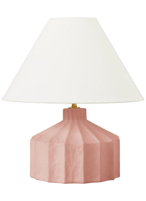 Visual Comfort Studio KT1331DR1 One Light Table Lamp, Dusty Rose