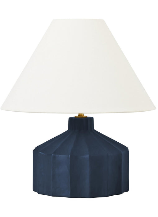 Visual Comfort Studio KT1331MMBW1 One Light Table Lamp, Matte Medium Blue Wash