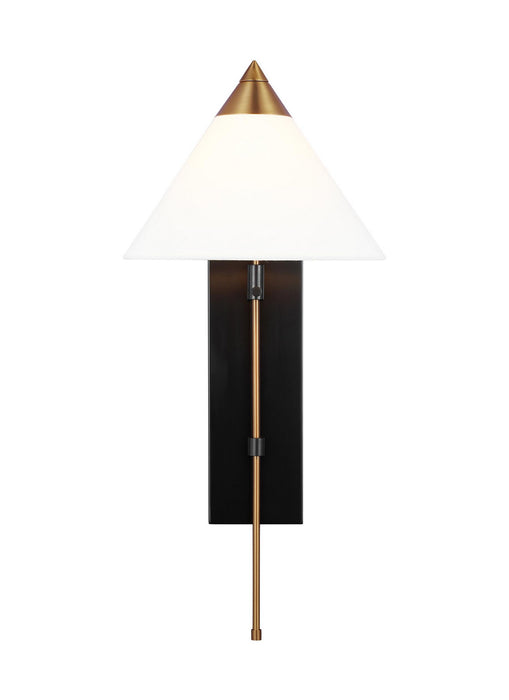 Visual Comfort Studio KWL1121BBSBNZ One Light Wall Sconce, Burnished Brass and Deep Bronze