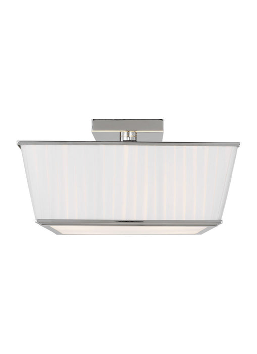Visual Comfort Studio LF1044PN Four Light Flush Mount, Polished Nickel
