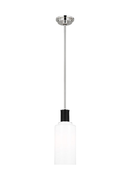Visual Comfort Studio LP1071PNMG One Light Pendant, Polished Nickel