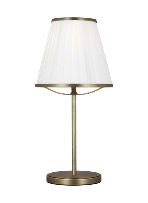 Visual Comfort Studio LT1131TWB1 One Light Table Lamp, Time Worn Brass