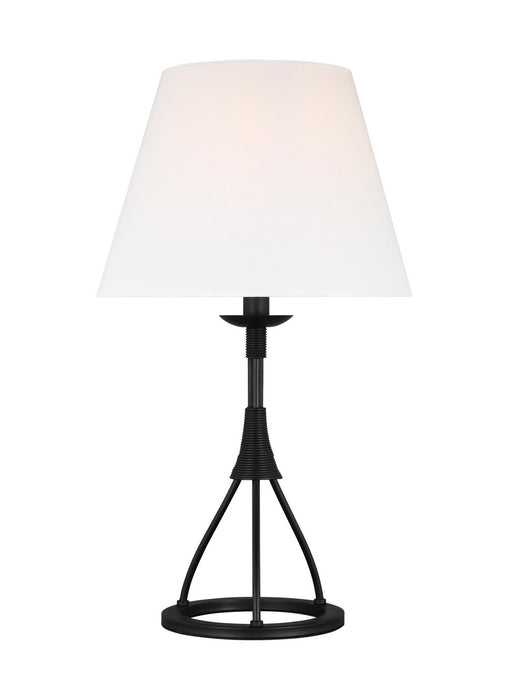 Visual Comfort Studio LT1161AI1 One Light Table Lamp, Aged Iron