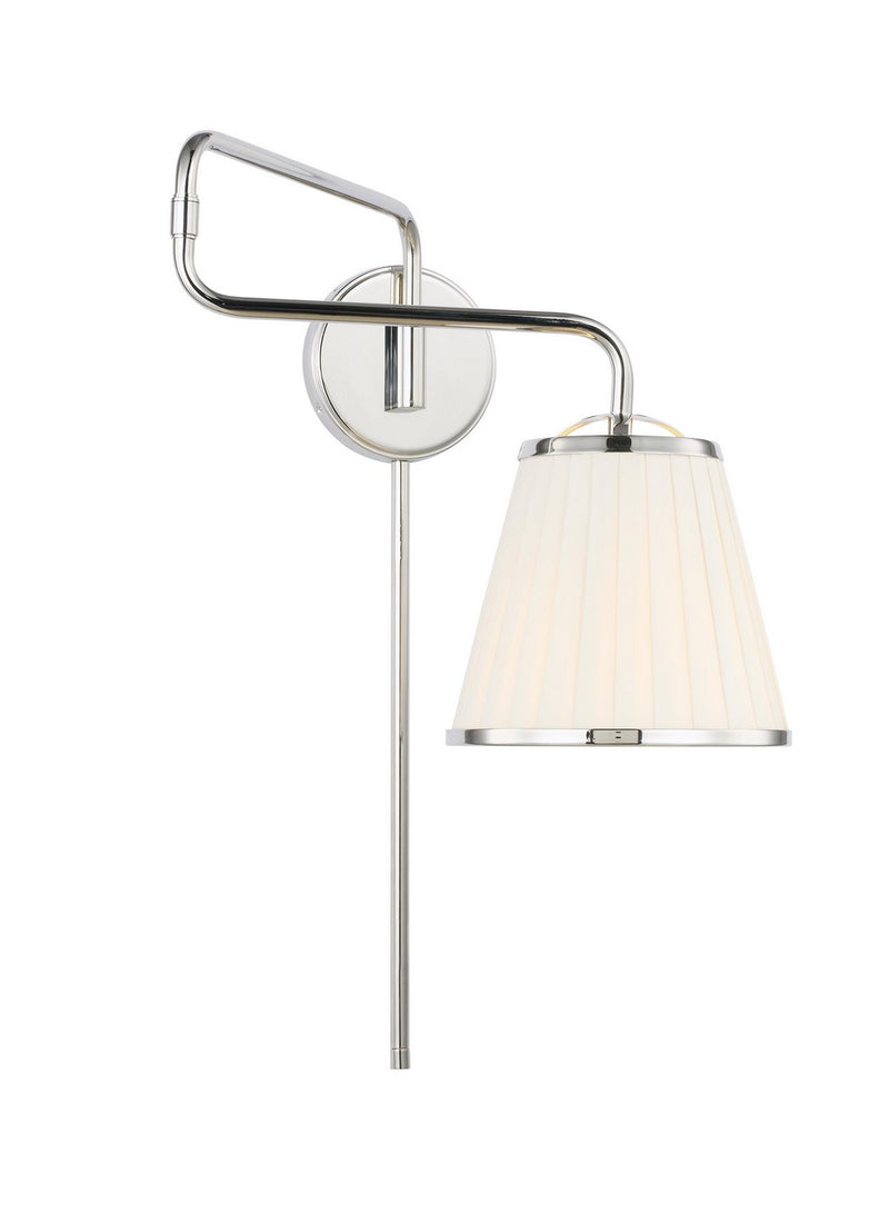 Visual Comfort Studio LW1081PN One Light Wall Sconce, Polished Nickel
