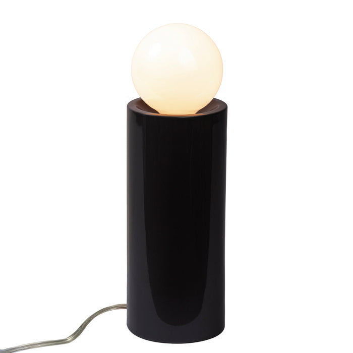 Justice Designs CER-2465-BLK One Light Portable, Gloss Black
