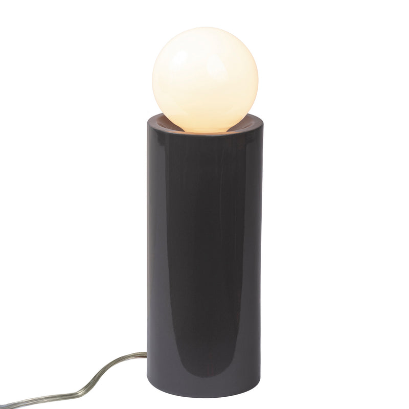 Justice Designs CER-2465-GRY One Light Portable, Gloss Grey