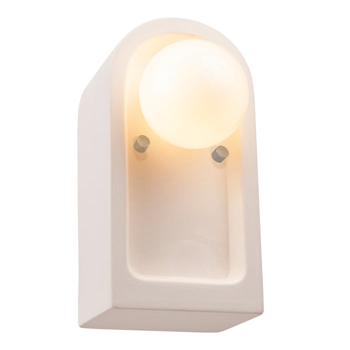 Justice Designs CER-3010-BIS One Light Wall Sconce, Bisque