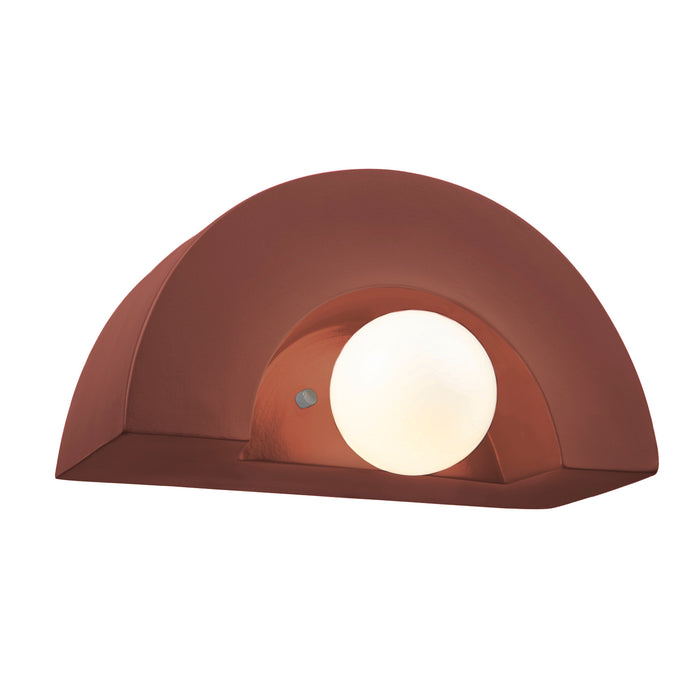 Justice Designs CER-3020-CLAY One Light Wall Sconce, Canyon Clay
