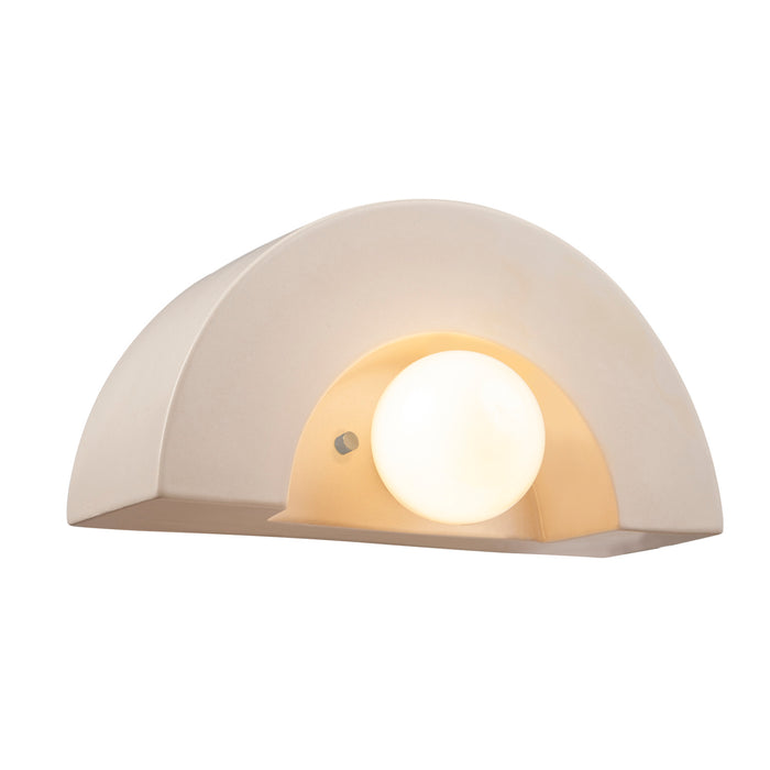 Justice Designs CER-3020-MAT One Light Wall Sconce, Matte White
