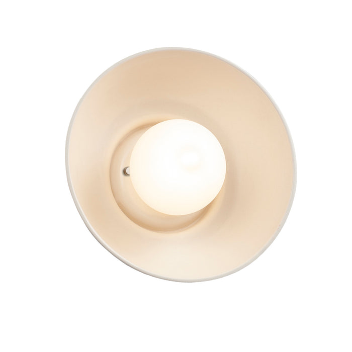 Justice Designs CER-3030-MAT Wall Sconce, Matte White