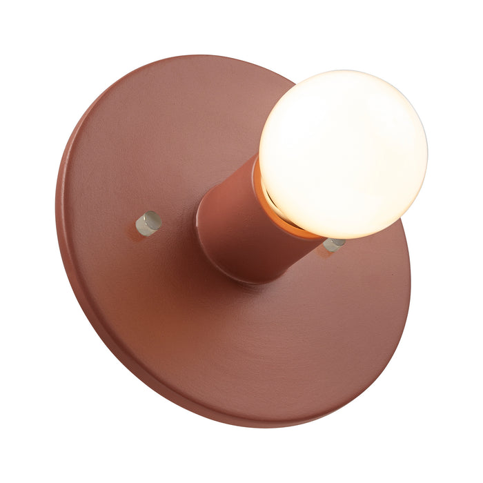Justice Designs CER-6270-CLAY One Light Wall Sconce, Canyon Clay