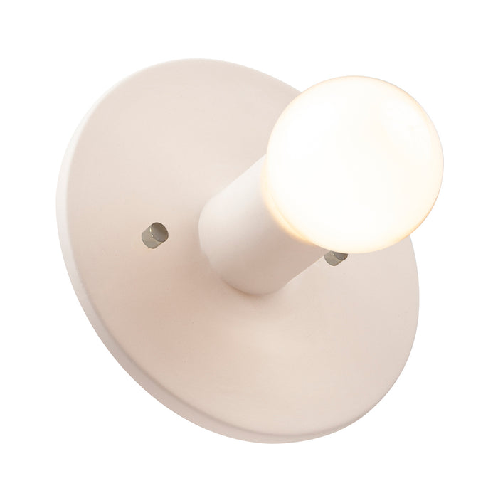 Justice Designs CER-6280-BIS One Light Wall Sconce, Bisque