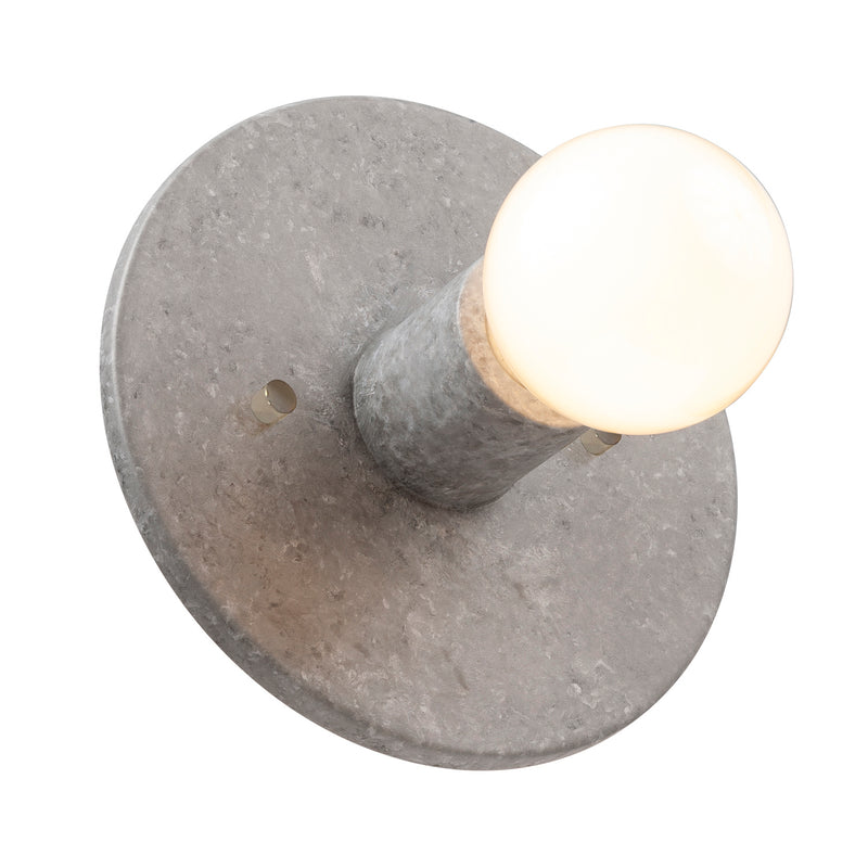 Justice Designs CER-6280-CONC One Light Wall Sconce, Concrete