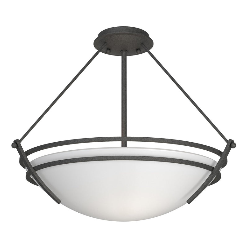 Hubbardton Forge 124432-SKT-20-GG0020 Three Light Semi-Flush Mount, Natural Iron