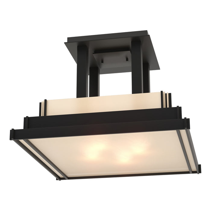 Hubbardton Forge 123715-SKT-10-BB0416 Four Light Semi-Flush Mount, Black